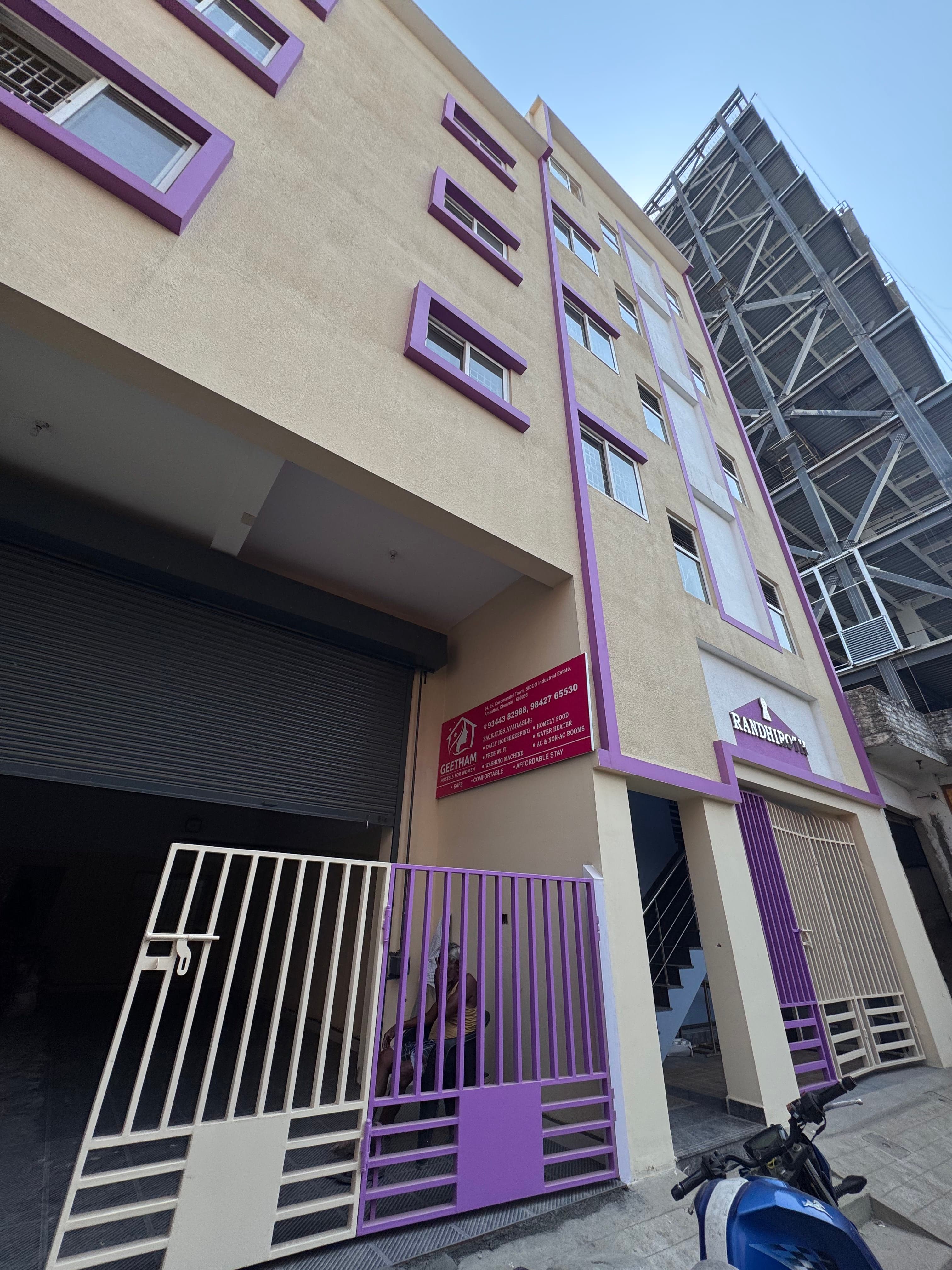 Geetham Hostel Building Entrance